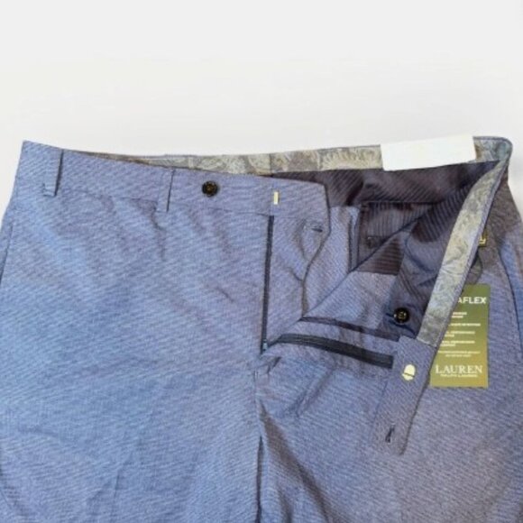 NEW Lauren Ralph Lauren UltraFlex Total Comfort Dress Pants Men’s 38 x 30 Blue - Picture 6 of 9